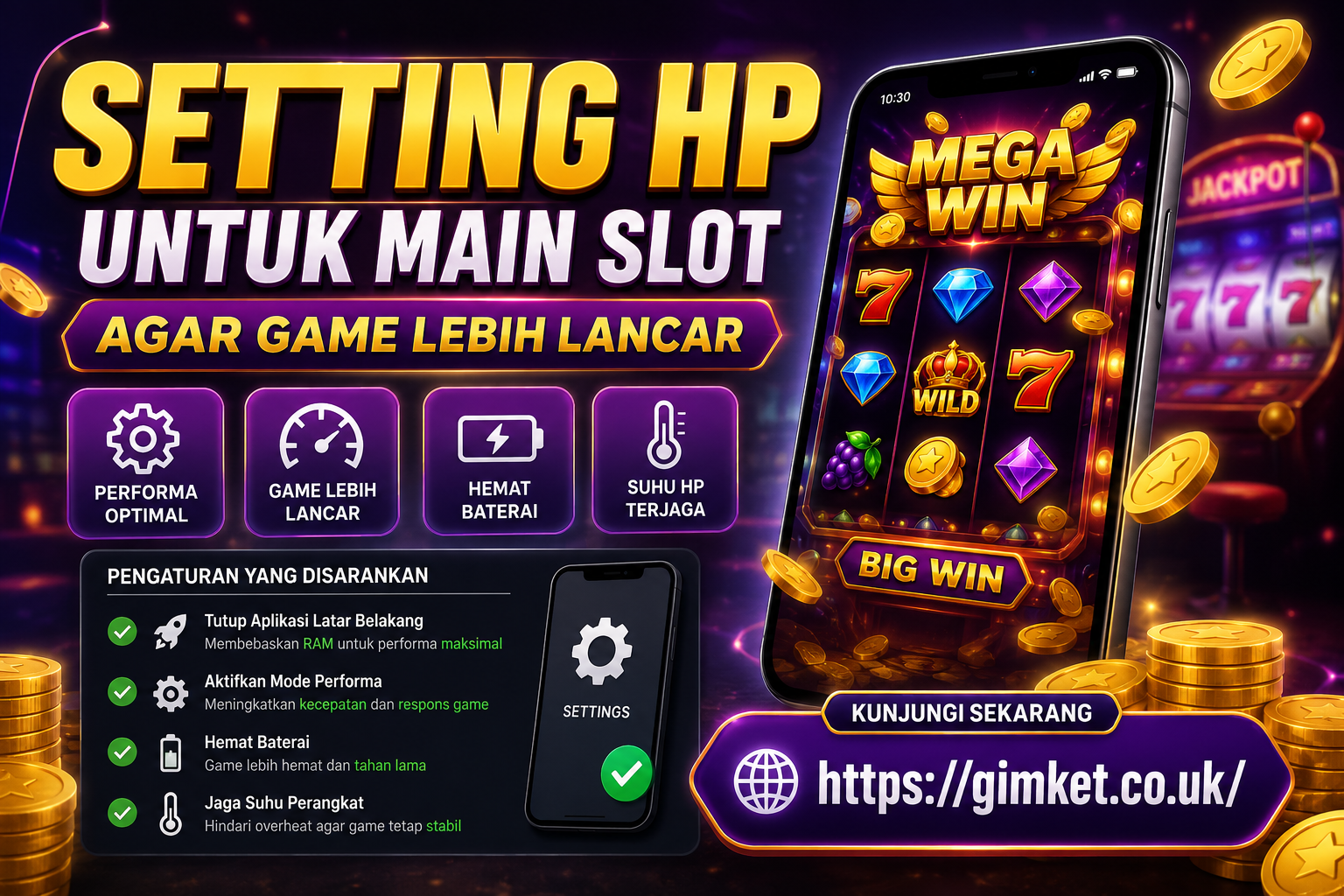 Setting HP Untuk Main Slot